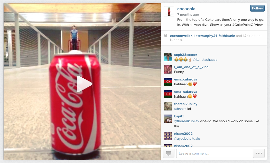 Coca Cola Instagram Video